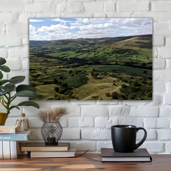Canvas Art. English Landscapes & Riverscapes. Mam Tor. Peak District National Park. England.
