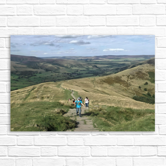 Canvas Art. English Landscapes & Riverscapes. Mam Tor. Peak District National Park. England.