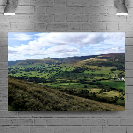 Canvas Art. English Landscapes & Riverscapes. Mam Tor. Peak District National Park. England.
