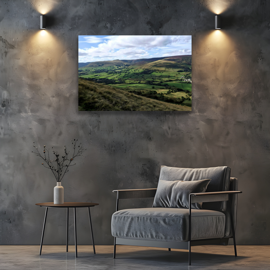 Canvas Art. English Landscapes & Riverscapes. Mam Tor. Peak District National Park. England.