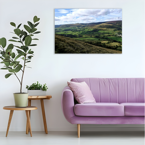 Canvas Art. English Landscapes & Riverscapes. Mam Tor. Peak District National Park. England.