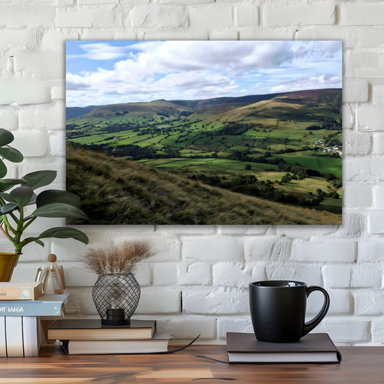 Canvas Art. English Landscapes & Riverscapes. Mam Tor. Peak District National Park. England.