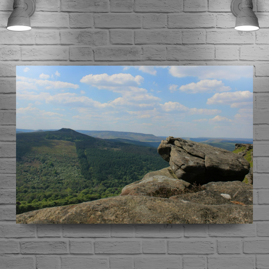 Canvas Art. English Landscapes & Riverscapes. Bamford Edge. Peak District National Park. England.