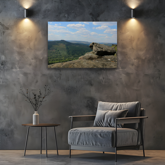 Canvas Art. English Landscapes & Riverscapes. Bamford Edge. Peak District National Park. England.