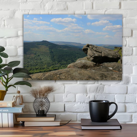Canvas Art. English Landscapes & Riverscapes. Bamford Edge. Peak District National Park. England.