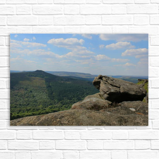 Canvas Art. English Landscapes & Riverscapes. Bamford Edge. Peak District National Park. England.
