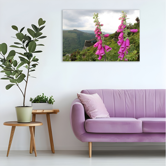Canvas Art. English Landscapes & Riverscapes. Bamford Edge. Peak District National Park. England.