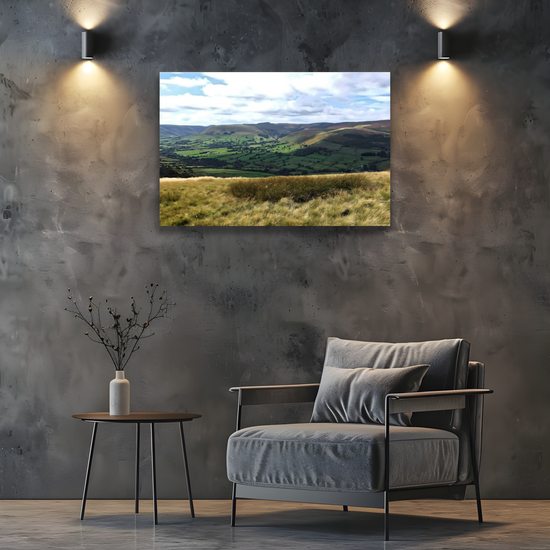 Canvas Art. English Landscapes &  Riverscapes. Mam Tor. Peak District National Park. England.