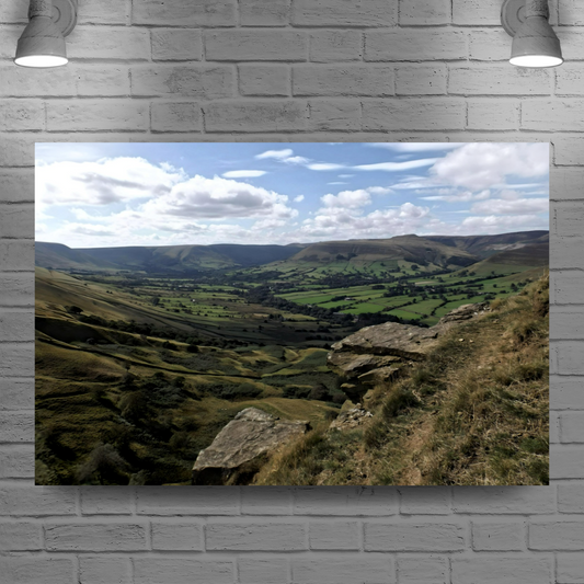 Canvas Art. English Landscapes & Riverscapes. Mam Tor. Peak District National Park. England.