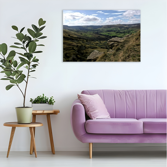 Canvas Art. English Landscapes & Riverscapes. Mam Tor. Peak District National Park. England.