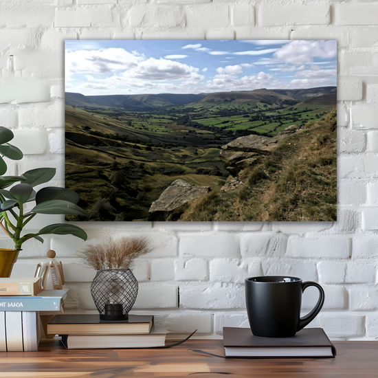 Canvas Art. English Landscapes & Riverscapes. Mam Tor. Peak District National Park. England.