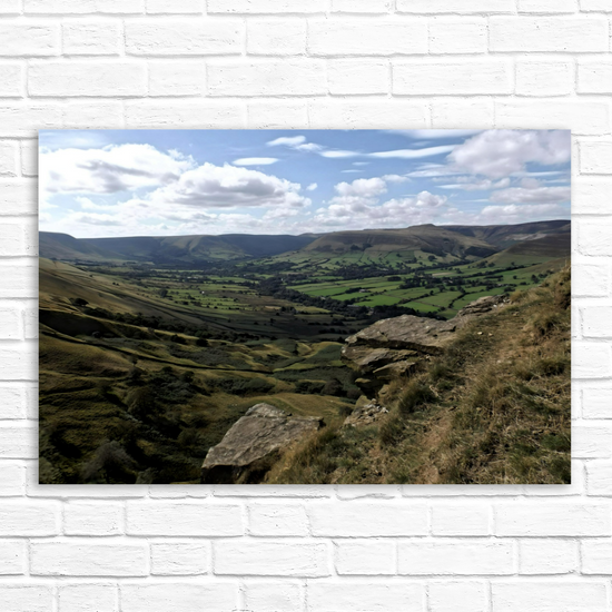 Canvas Art. English Landscapes & Riverscapes. Mam Tor. Peak District National Park. England.