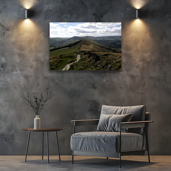 Canvas Art. English Landscapes & Riverscapes. Mam Tor. Peak District National Park. England.