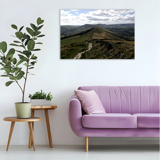 Canvas Art. English Landscapes & Riverscapes. Mam Tor. Peak District National Park. England.