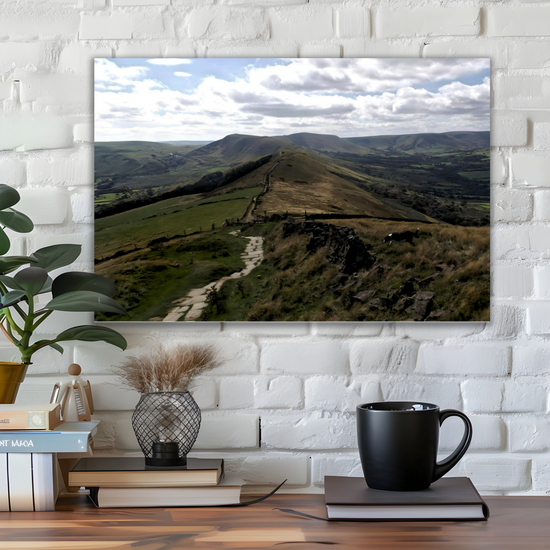 Canvas Art. English Landscapes & Riverscapes. Mam Tor. Peak District National Park. England.