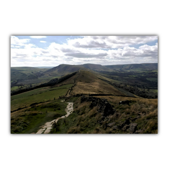 Canvas Art. English Landscapes & Riverscapes. Mam Tor. Peak District National Park. England.