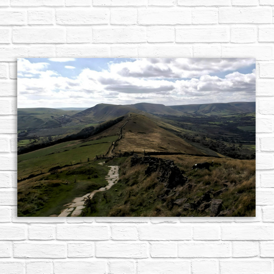 Canvas Art. English Landscapes & Riverscapes. Mam Tor. Peak District National Park. England.
