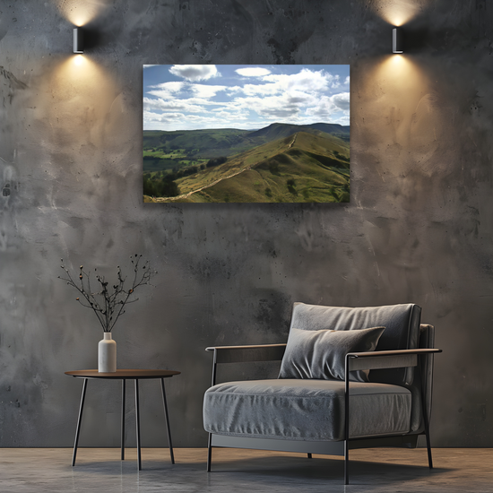 Canvas Art. English Landscapes & Riverscapes. Mam Tor. Peak District National Park. England.