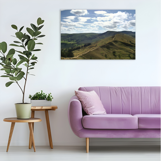 Canvas Art. English Landscapes & Riverscapes. Mam Tor. Peak District National Park. England.