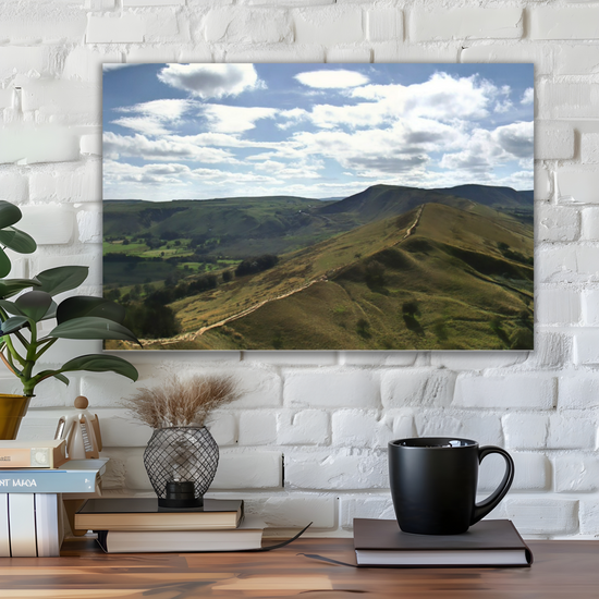 Canvas Art. English Landscapes & Riverscapes. Mam Tor. Peak District National Park. England.