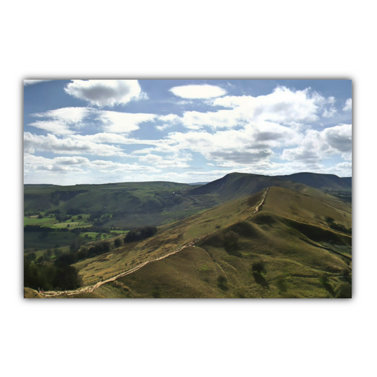 Canvas Art. English Landscapes & Riverscapes. Mam Tor. Peak District National Park. England.