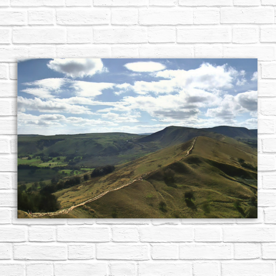 Canvas Art. English Landscapes & Riverscapes. Mam Tor. Peak District National Park. England.
