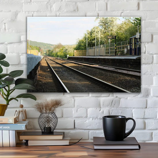 Canvas Art. English Landscapes & Landmarks. Bamford Train Station. Peak District. England.