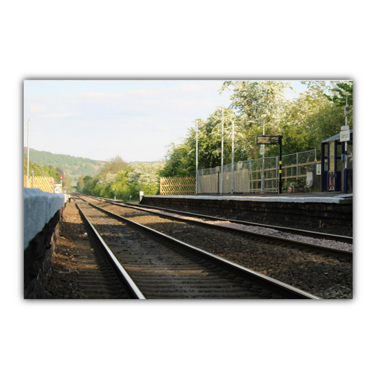 Canvas Art. English Landscapes & Landmarks. Bamford Train Station. Peak District. England.