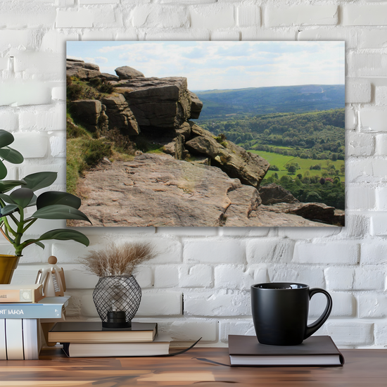 Canvas Art. English Landscapes & Riverscapes. Bamford Edge. Peak District National Park. England.