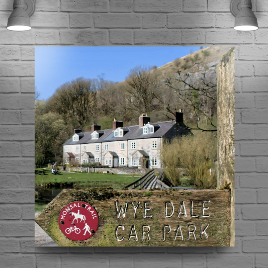 Canvas Art. English Landscapes & Riverscapes. Chee Dale Nature Reserve. Peak District National Park. England.