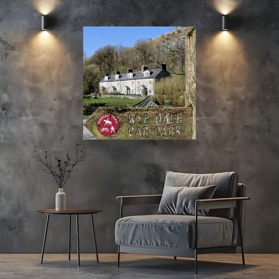 Canvas Art. English Landscapes & Riverscapes. Chee Dale Nature Reserve. Peak District National Park. England.