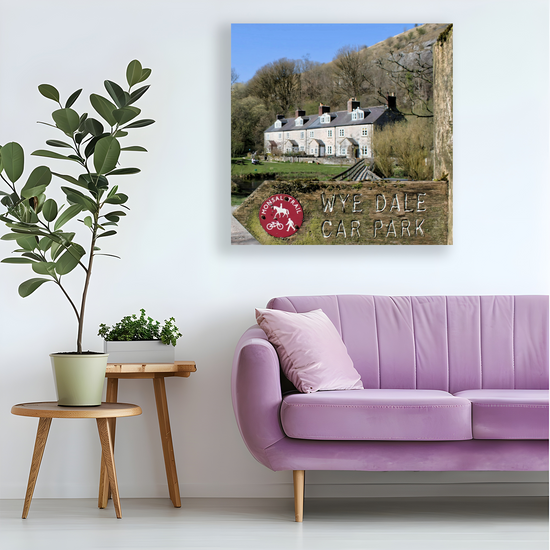 Canvas Art. English Landscapes & Riverscapes. Chee Dale Nature Reserve. Peak District National Park. England.