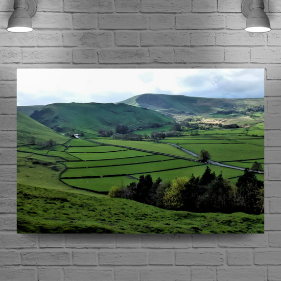 Canvas Art. English Landscapes & Riverscapes. Mam Tor. Peak District National Park. England.