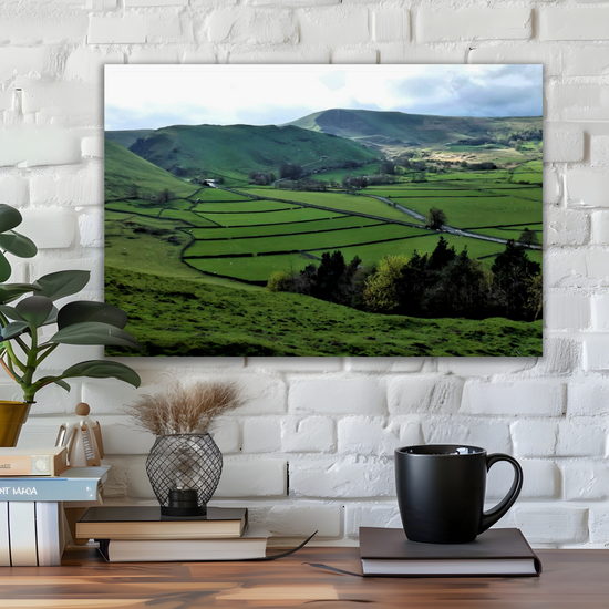 Canvas Art. English Landscapes & Riverscapes. Mam Tor. Peak District National Park. England.