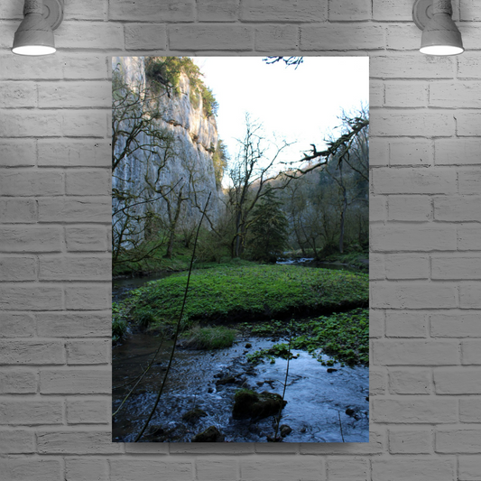 Canvas Art. English Landscapes & Riverscapes. Chee Dale Nature Reserve. Peak District National Park. England.