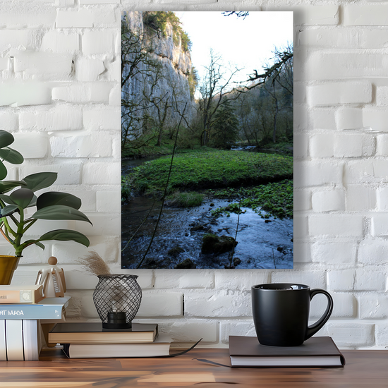 Canvas Art. English Landscapes & Riverscapes. Chee Dale Nature Reserve. Peak District National Park. England.