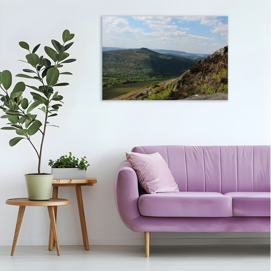 Canvas Art. English Landscapes & Riverscapes.  Bamford Edge. Peak District National Park. England.