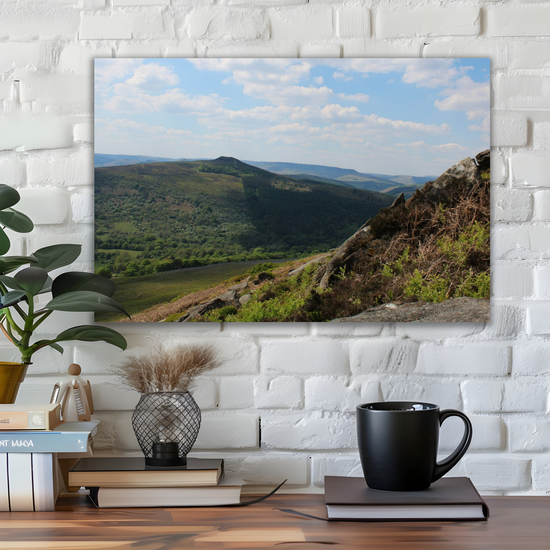 Canvas Art. English Landscapes & Riverscapes.  Bamford Edge. Peak District National Park. England.
