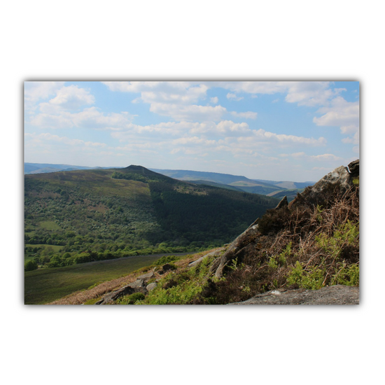 Canvas Art. English Landscapes & Riverscapes.  Bamford Edge. Peak District National Park. England.