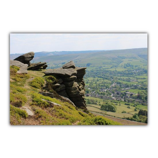 Canvas Art. English Landscapes & Riverscapes. Bamford Edge. Peak  District National Park. England.