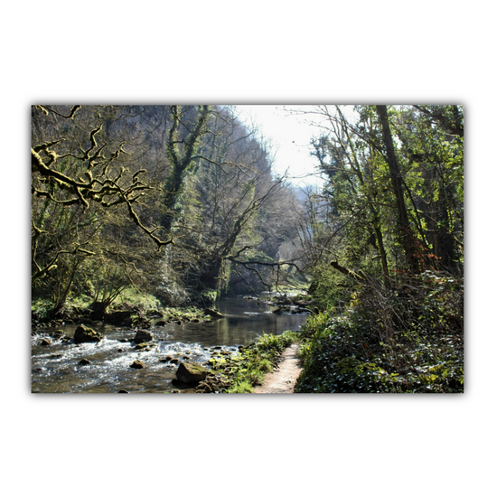 Canvas Art. English Landscapes & Riverscapes. Chee Dale Nature Reserve. Peak District National Park. England.
