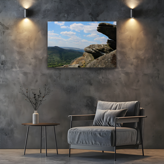 Canvas Art. English Landscapes & Riverscapes. Bamford Edge. Peak District National Park. England.