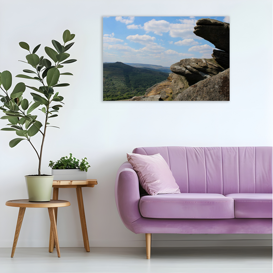 Canvas Art. English Landscapes & Riverscapes. Bamford Edge. Peak District National Park. England.