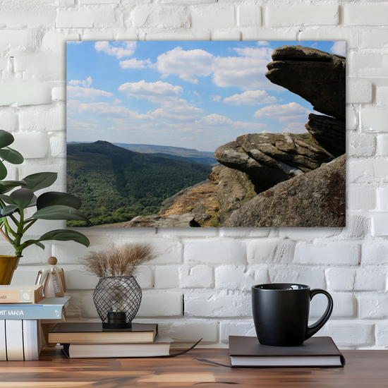 Canvas Art. English Landscapes & Riverscapes. Bamford Edge. Peak District National Park. England.