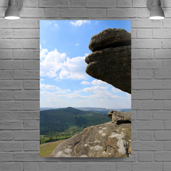 Canvas Art. English Landscapes & Riverscapes. Bamford Edge. Peak District National Park. England.