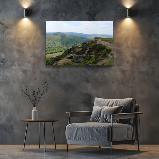 Canvas Art. English Landscapes & Riverscapes. Bamford Edge. Peak District National Park. England.
