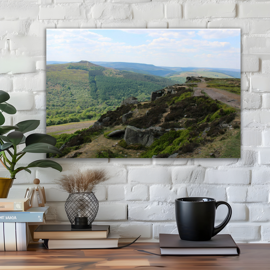 Canvas Art. English Landscapes & Riverscapes. Bamford Edge. Peak District National Park. England.