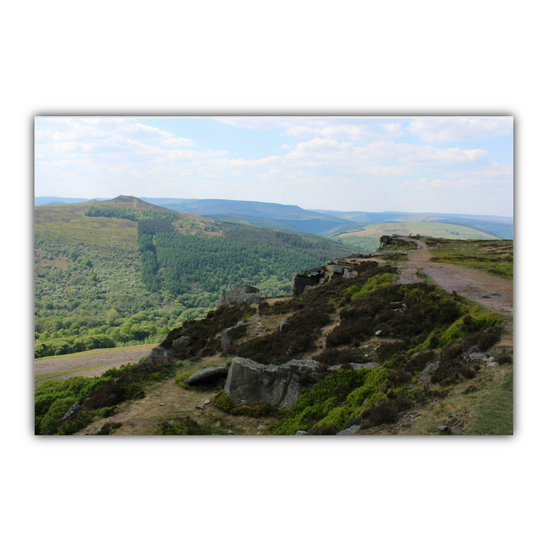 Canvas Art. English Landscapes & Riverscapes. Bamford Edge. Peak District National Park. England.