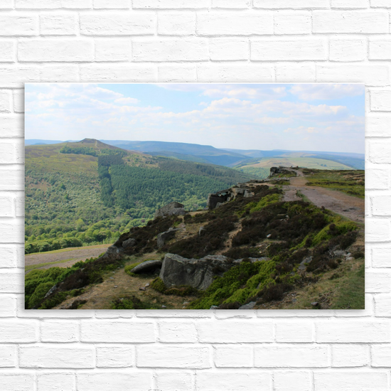 Canvas Art. English Landscapes & Riverscapes. Bamford Edge. Peak District National Park. England.