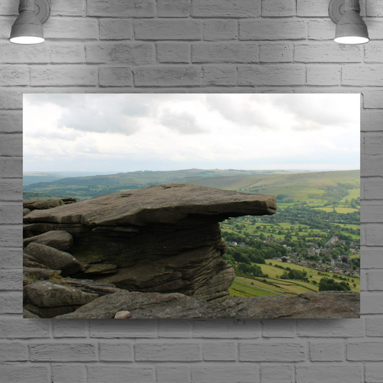 Canvas Art. English Landscapes & Riverscapes. Bamford Edge. Peak District National Park. England.